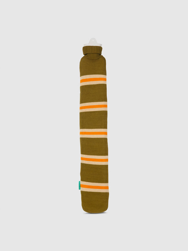 organiche e di lunga bottiglia di acqua calda khaki-arancio kaki