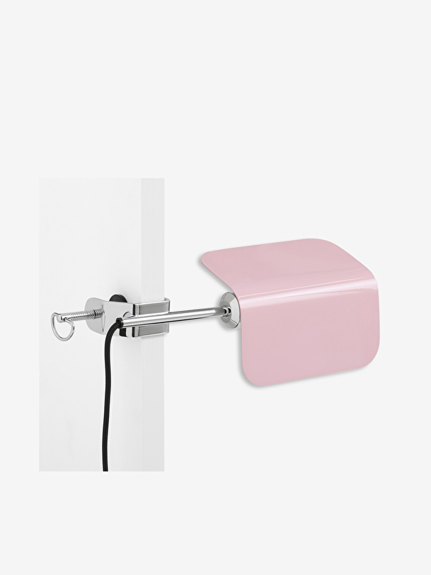 apex lampada a clip rosa