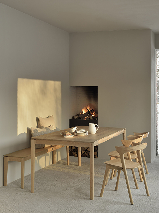 tabella bok 220x95x76 rovere chiaro