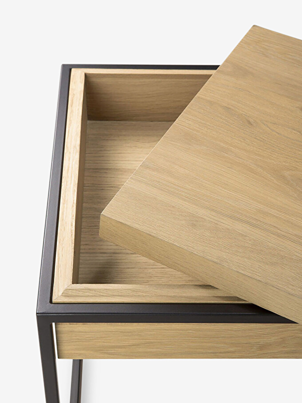 rovere monolit comodino in rovere chiaro