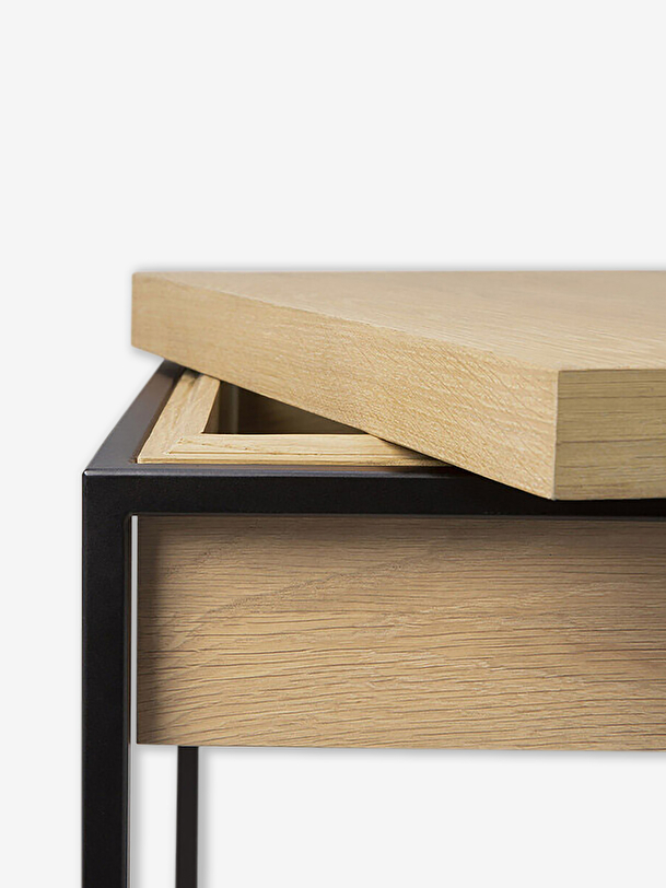 rovere monolit comodino in rovere chiaro