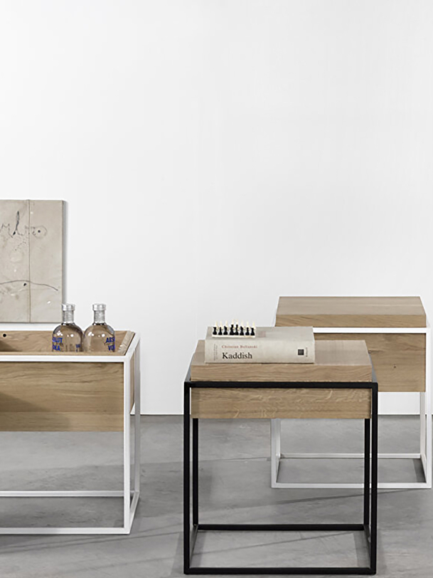 rovere monolit comodino in rovere chiaro