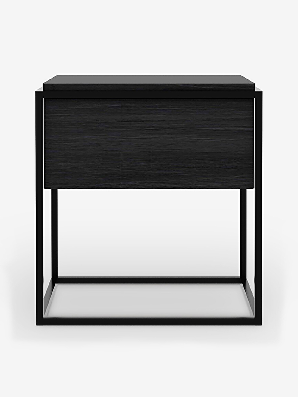 rovere monolit nero comodino nero