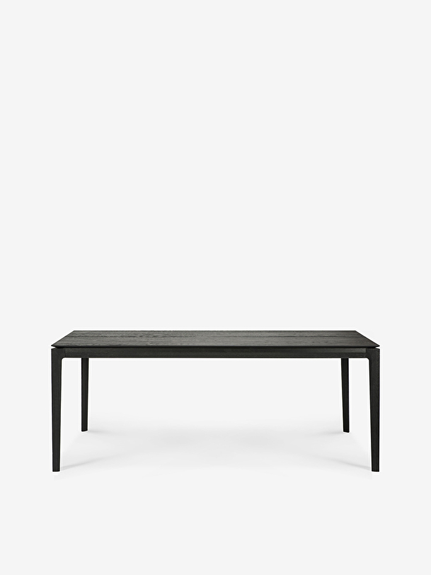 rovere bok da tavola nera - l200 cm nero
