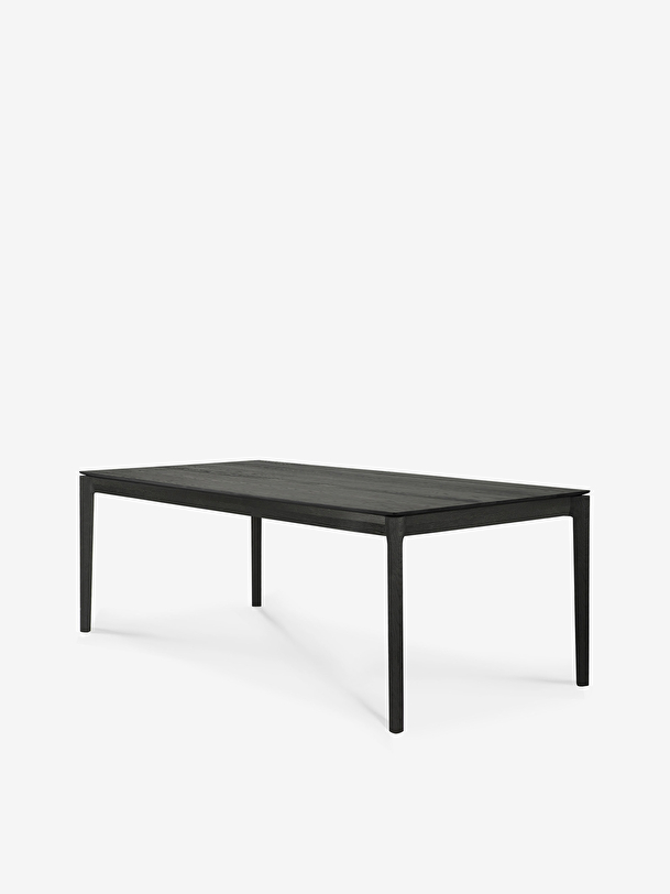 rovere bok da tavola nera - l200 cm nero