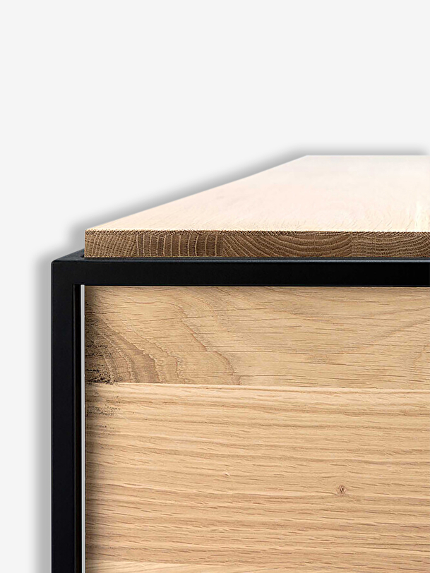 buffet monolit it chene - 2 portes rovere chiaro