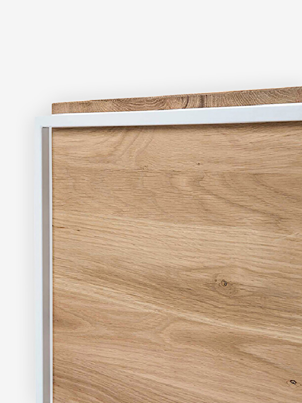 rovere monolit comodino - 1 cassetto bianco