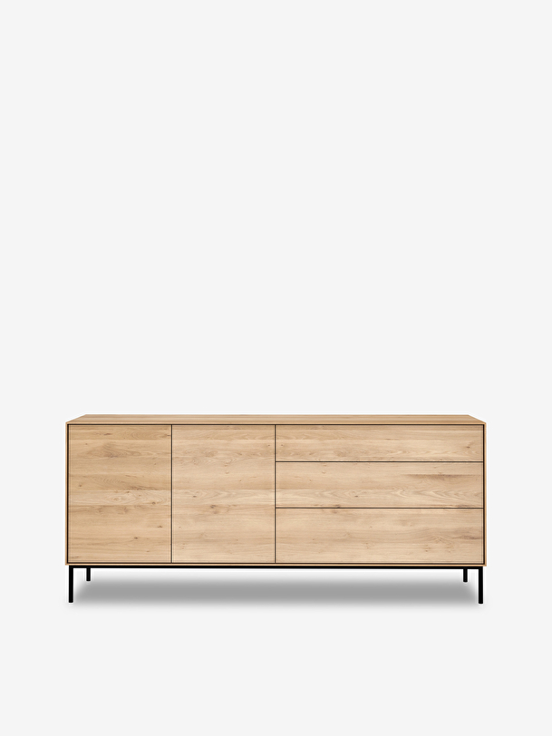 buffet whitebird it chene - 2 portes 3 tiroirs rovere chiaro