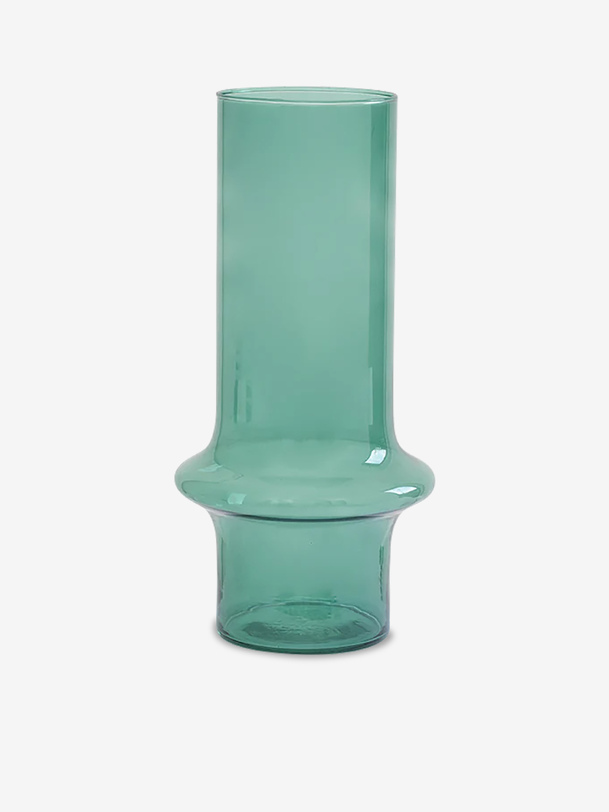 vaso in vetro di riciclo bleu - urban natura cultura blu