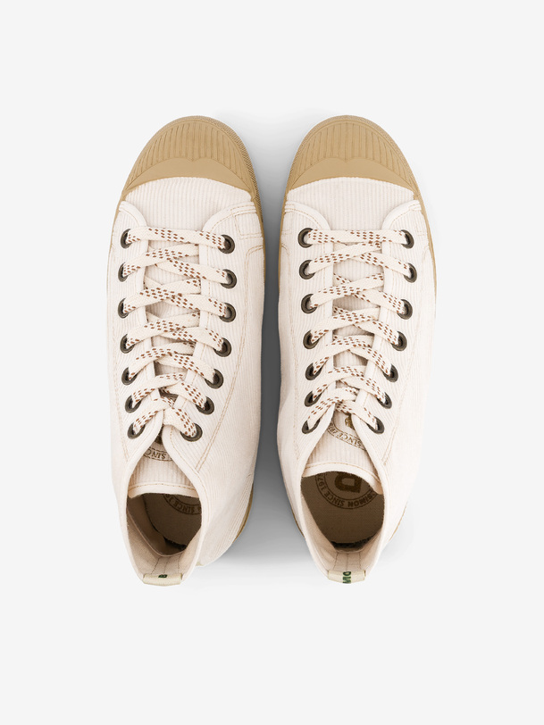 donna stella b79 corduroy sneakers ecru